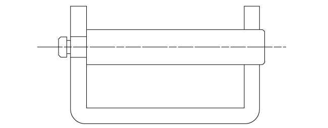 軸の組立図