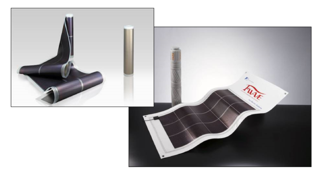 フレキシブルアモルファスSi太陽電池（引用：F-WAVE株式会社 ）