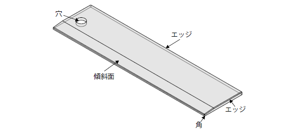 プラスチック製の定規