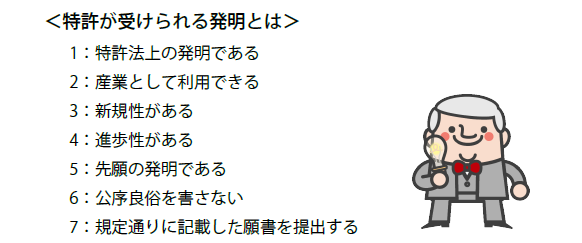特許法上の発明と特許が受けられる発明